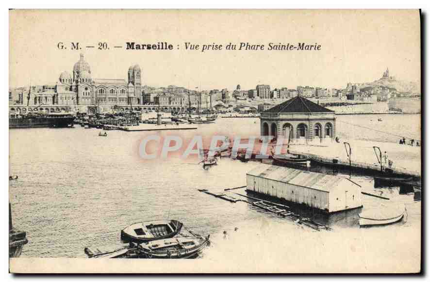 Marseille — Vue prise du Phare Sainte-Marie — G. M. — 20