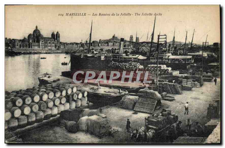 Marseille — Les Bassins de la Joliette — Éditeur Lapicarl, Nr. 124