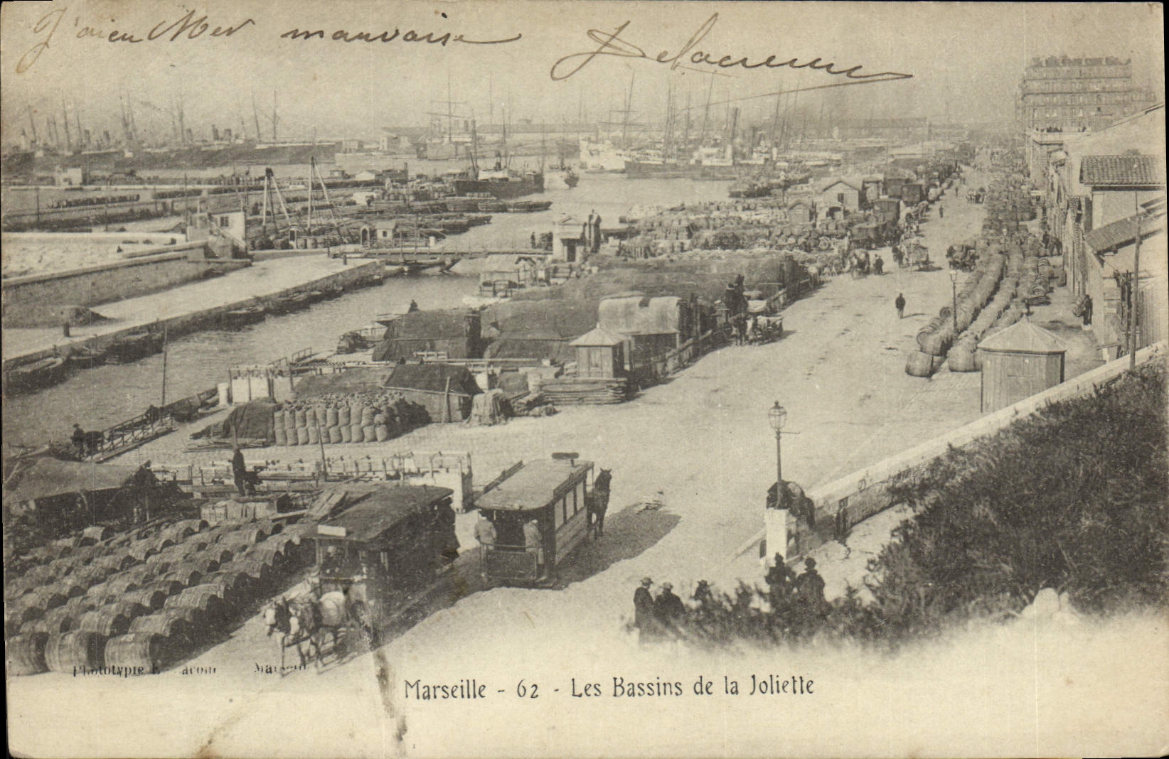 Marseille - 62 - Les Bassins de la Joliette — Phototypie B. Artois, Marseille