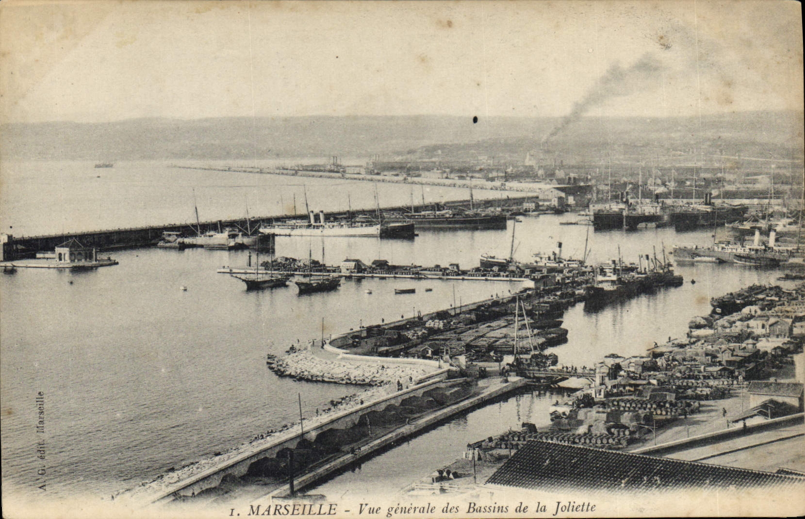 Marseille — Allgemeiner Blick auf die Bassins de la Joliette — A.G. Verlag Marseille