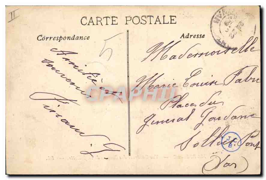 Marseille — Vue Générale des Bassins de la Joliette — Éditeur EL. — Reverso