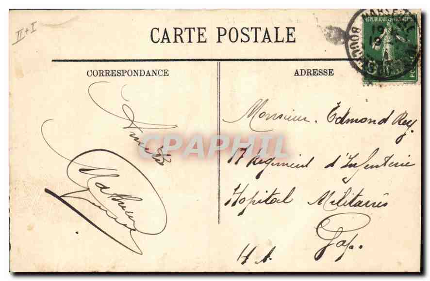 Marsella — Muelles de Joliette — LL. — n° 323 — Reverso