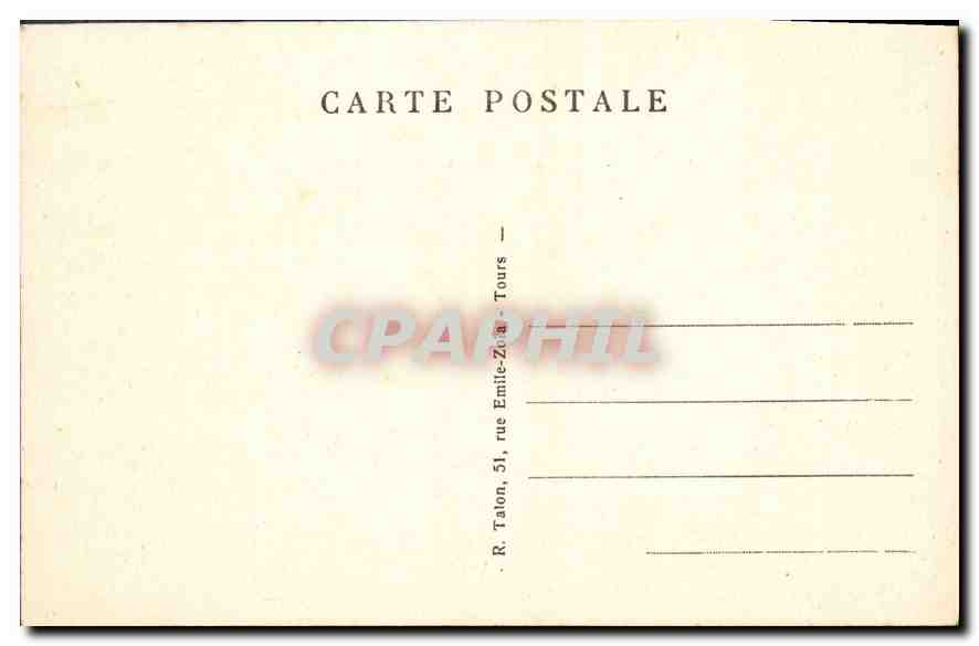 CPA Tours I et L portes d'entree de la cathedrale XV et XVI siecle  — Rückseite