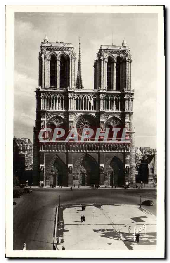 CPA Paris en Flanant Notre Dame facade 