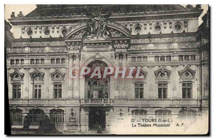 CPA Tours I et L le Theatre Municipal 