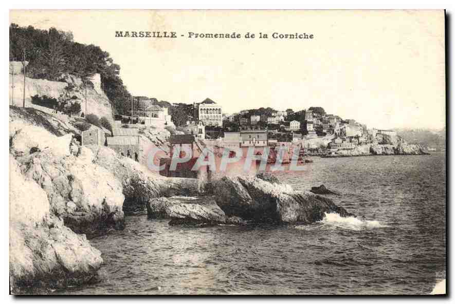 CPA Marseille promenade de la Corniche 