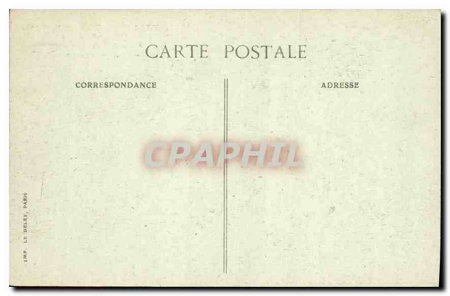 CPA Paris le Theatre Francais construit par l'Architecte Louis  — Rückseite