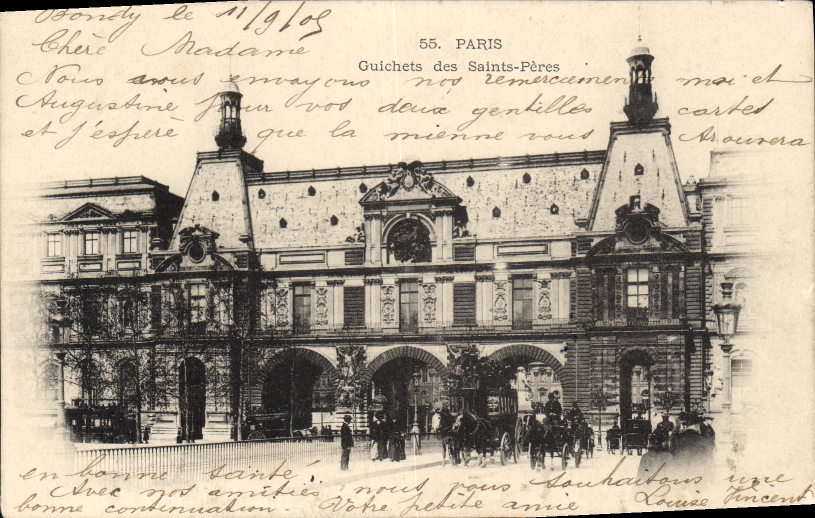 Guichets des Saints-Pères — Paris — éditeur inconnu, n° 55
