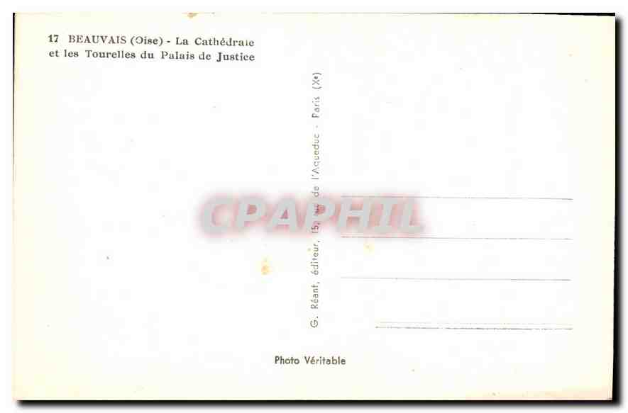 Beauvais (Oise) - La Cathédrale et les Tourelles du Palais de Justice — Reverso