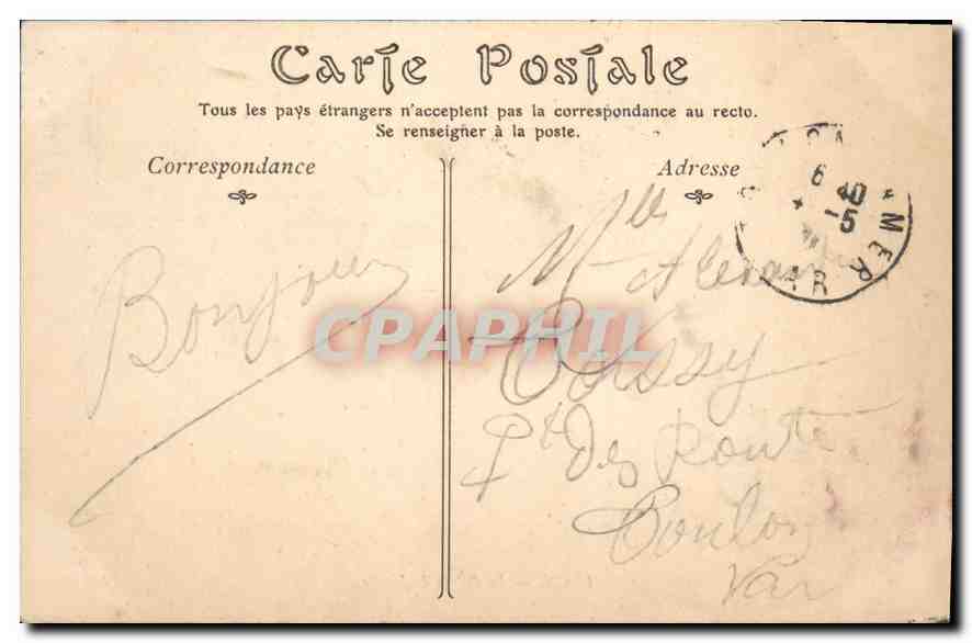 CPA Lyon le palais de justice  — Rückseite