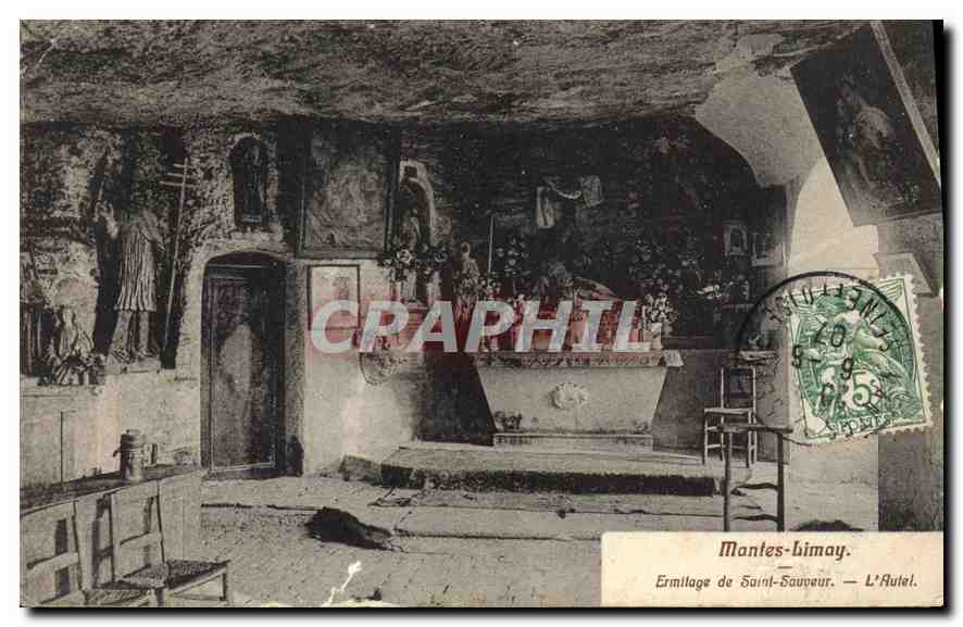 Ermitorio de San Salvador — L'Auteil — Cliché A. Bertraun, edición de Mantes