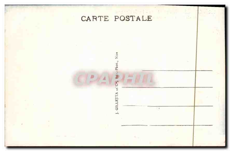 CPA Cannes vieux chateau Ile St Hanorat  — Rückseite