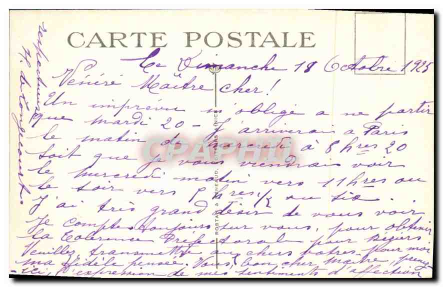 CPA La Cote d'Azur jardin Fleuri  — Rückseite
