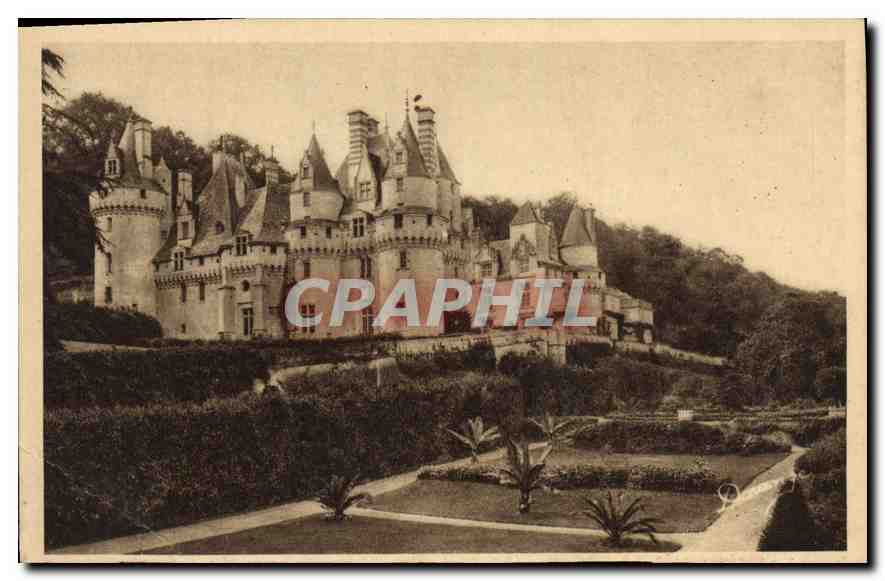 CPA Usse I et L le chateau mon Hist XV et XVi S Terrasse et les jardins 