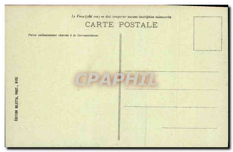 Monaco - La Ville et la Rocher — Édition Gilelta, Nice, n°726 — Rückseite