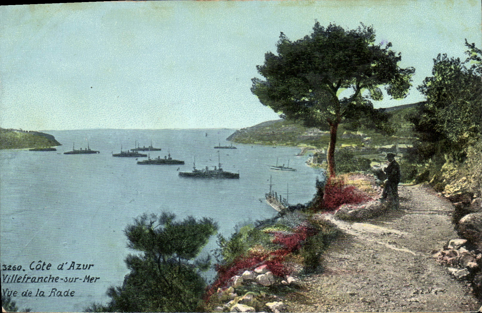 Villefranche-sur-Mer — Vue de la Rade — Côte d'Azur, n°3260