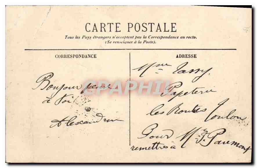 CPA Marseille Asceuseurs de N D de la Garde  — Rückseite