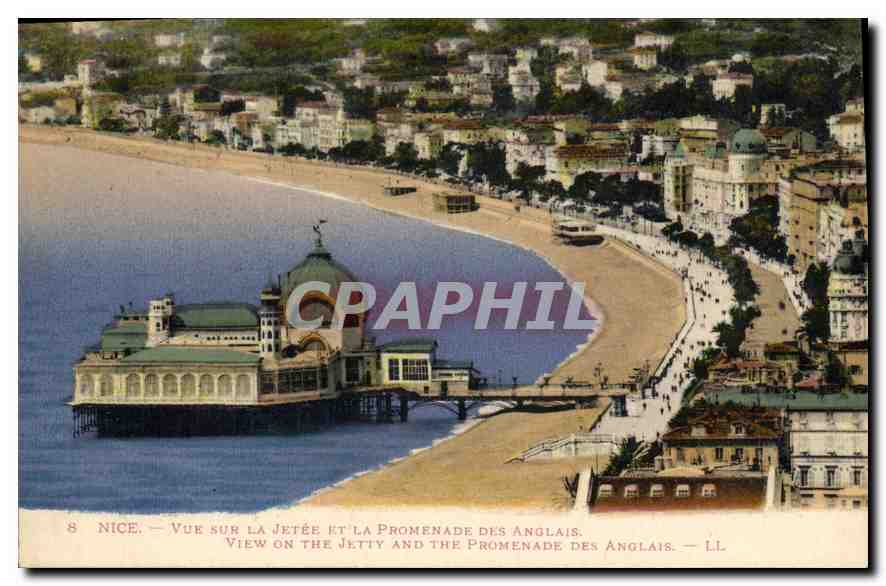 CPA Nice Vue sur la Jetee et la Promenade des Anglais 