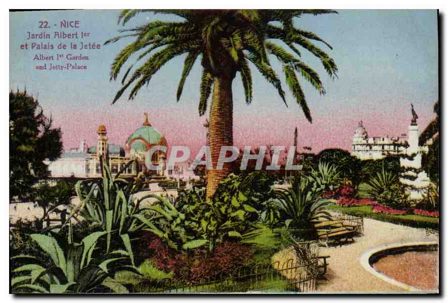 CPA Nice Jardin Albert I et Palais de la Jetee 