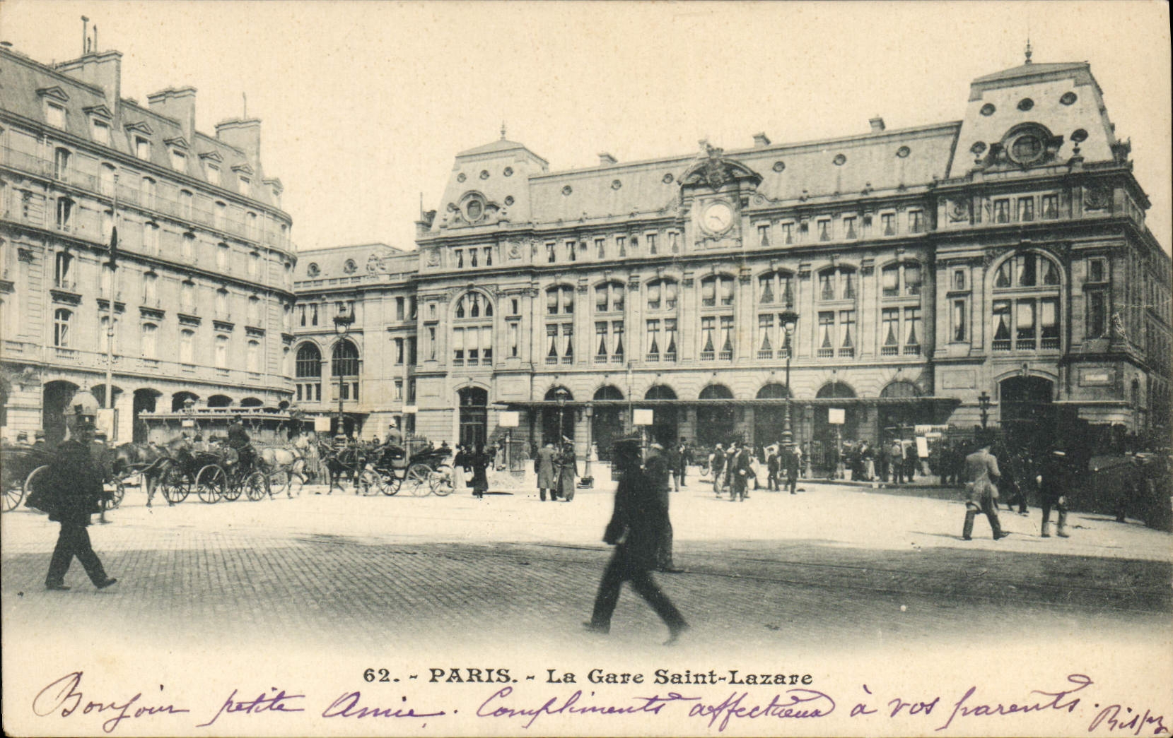 CPA Paris La Gare Saint Lazare 
