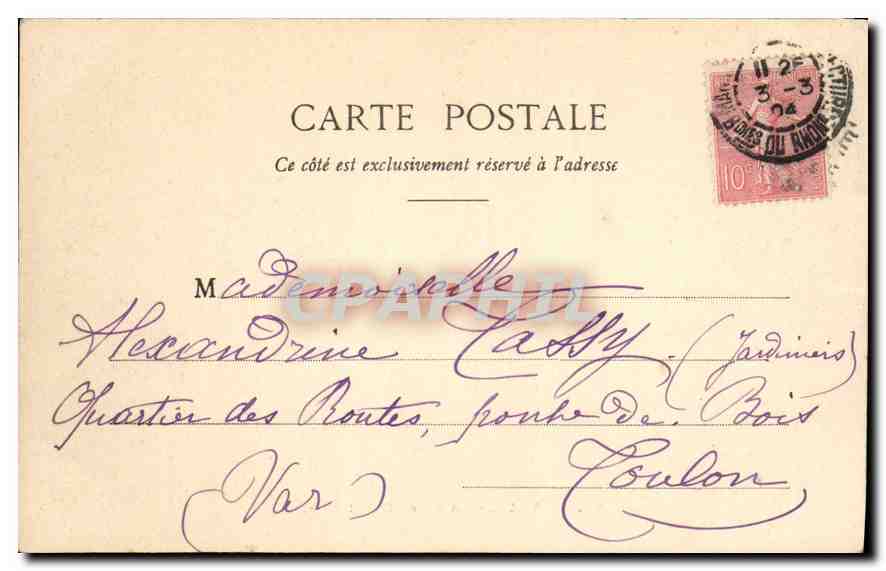 CPA Paris La Gare Saint Lazare  — Rückseite