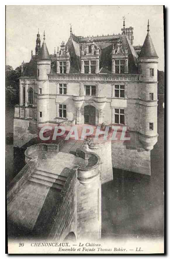 CPA Chenonceaux La Chateau ensemble et facade Thomas Bohier 