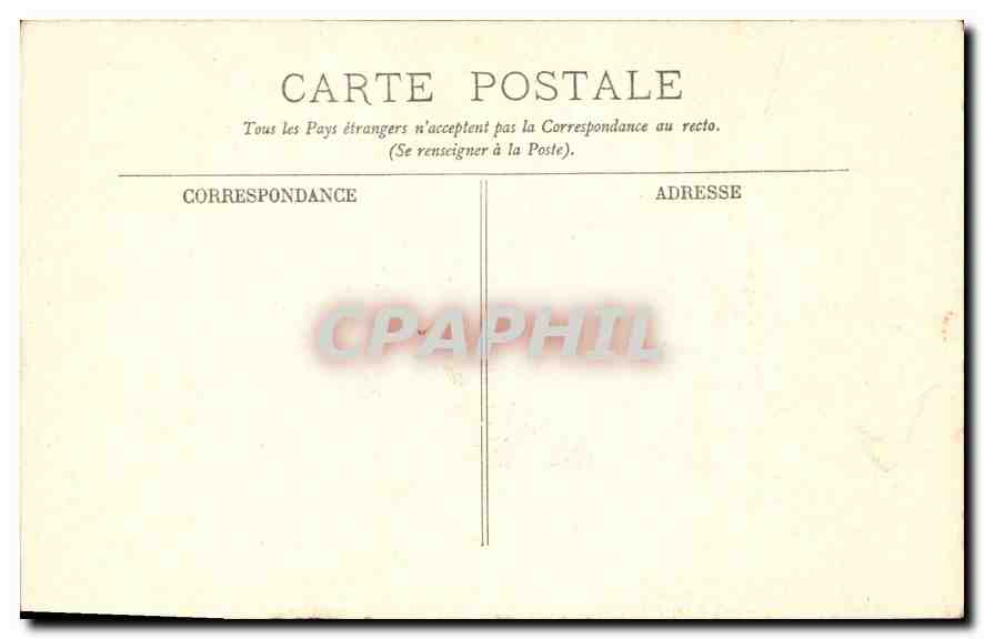 CPA Chenonceaux Le Chateau la tour des Marques  — Rückseite