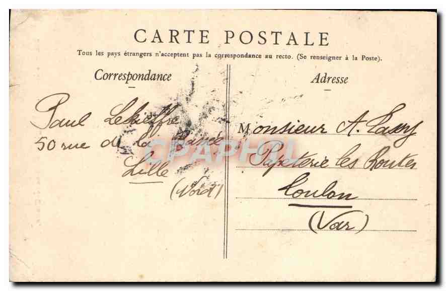 CPA Lille L'Eglise du Sacre Coeur  — Rückseite