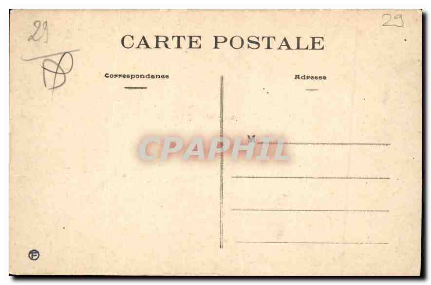 CPA Morlaix Finistere Les rues des Lavoirs et d' Aiguillons  — Rückseite