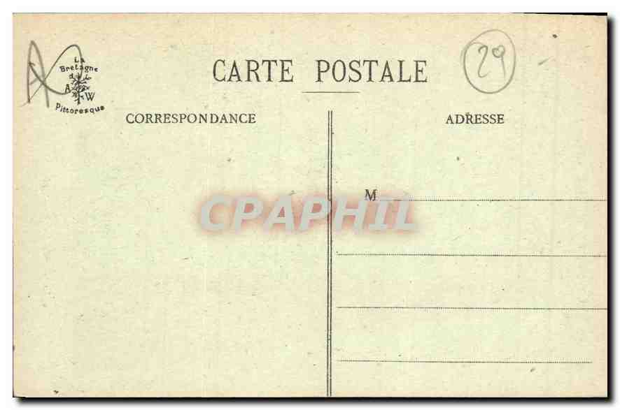 CPA La Bretagne Pittoreaque Morlaix l'Eglise Ste Melaine  — Rückseite