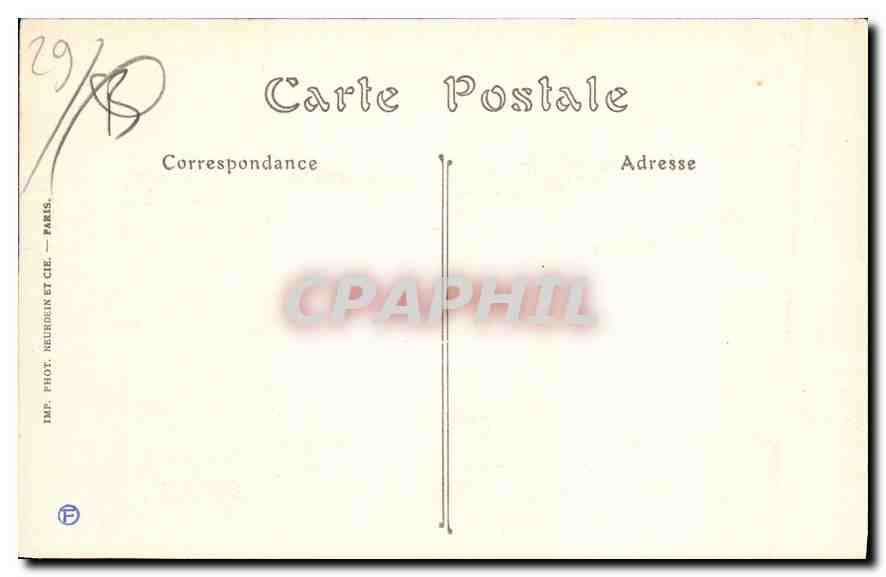 CPA Rade de Morlaix Le Chateau du Taureau  — Rückseite