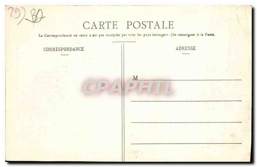 CPA Morlaix Escaliers de la Grande Rue  — Rückseite