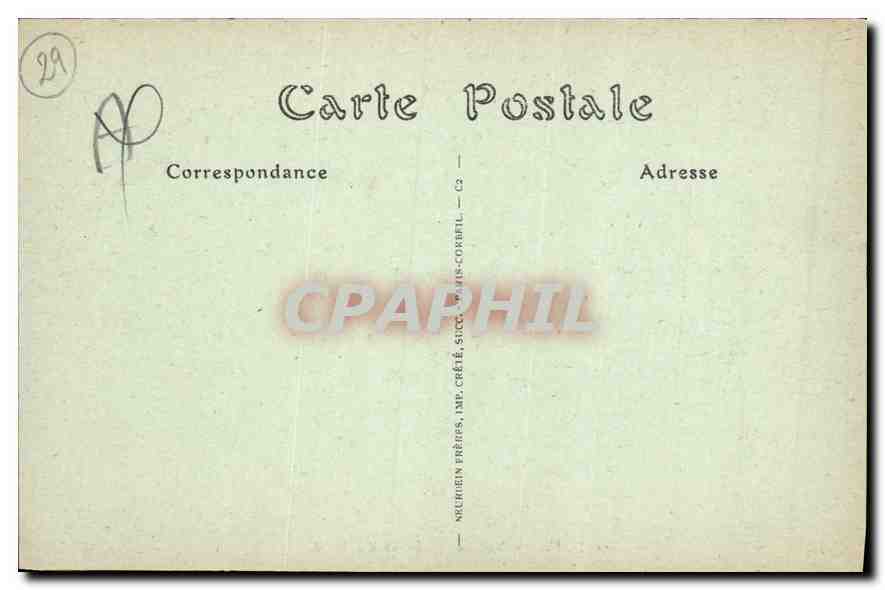 CPA Morlaix Vieilles Maisons du Pave  — Rückseite