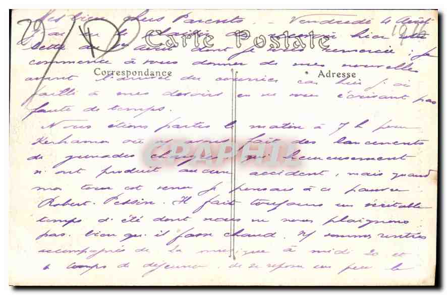 CPA Morlaix Les bords de la Riviere a Toui Maho  — Rückseite