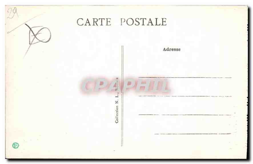CPA Morlaix Finistere Maison de la Reine Anne  — Rückseite