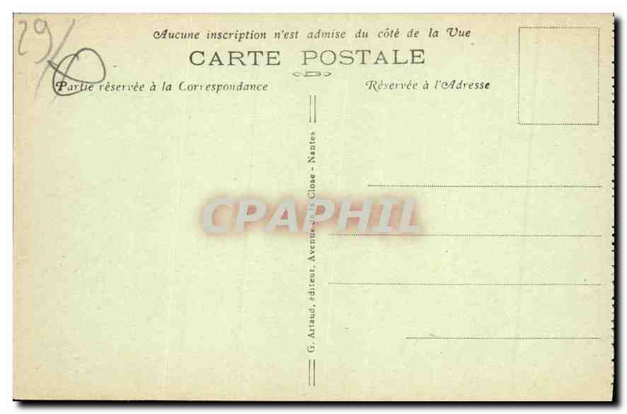 CPA Morlaix Eglise St Melaine Place Thiers  — Rückseite