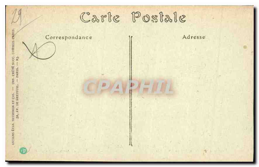 CPA Rade de Morlaix Le Chateau du Taureau  — Rückseite