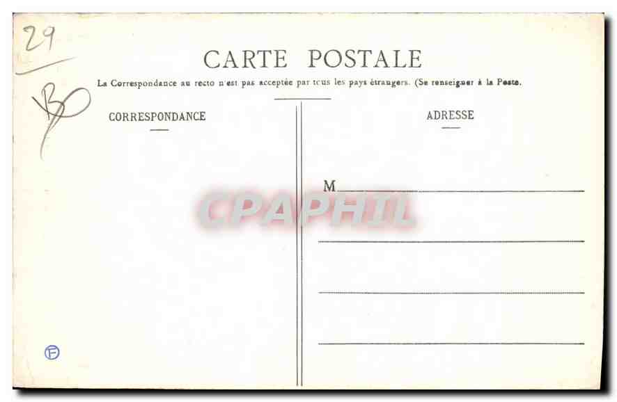 CPA Morlaix Escaliers de la Grande Rue  — Rückseite
