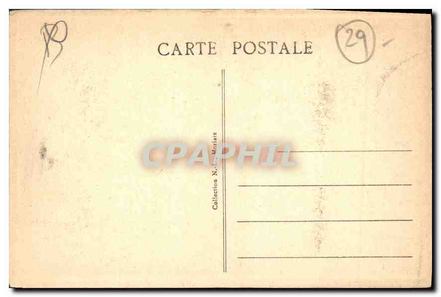 CPA Morlaix Finistere Maison de la Reine Anne Vieux costume rouge de Quimper  — Rückseite