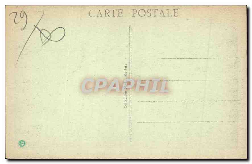 CPA Morlaix Finistere Vieilles Maisons des Halles  — Rückseite