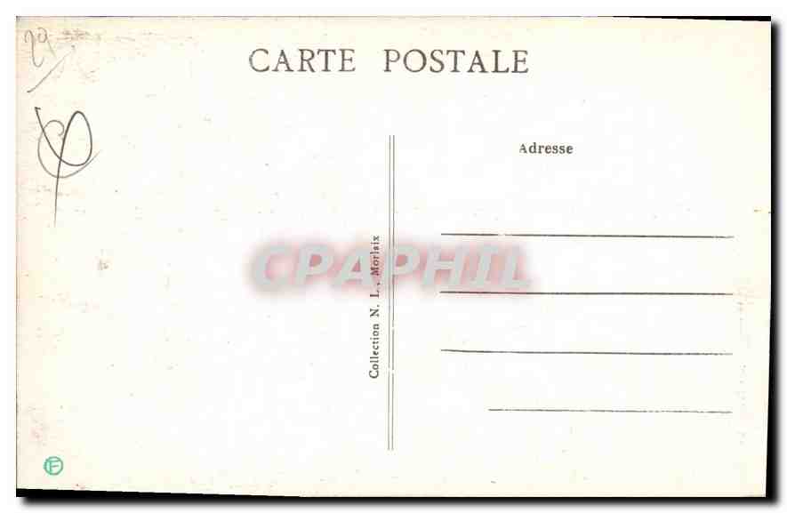 CPA Morlaix Finistere L'Eglise St Melaine  — Rückseite