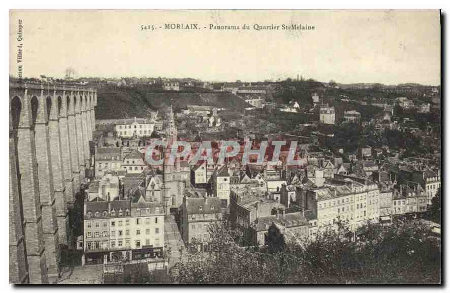 CPA Morlaix Panorama du Quartier St Melaine 