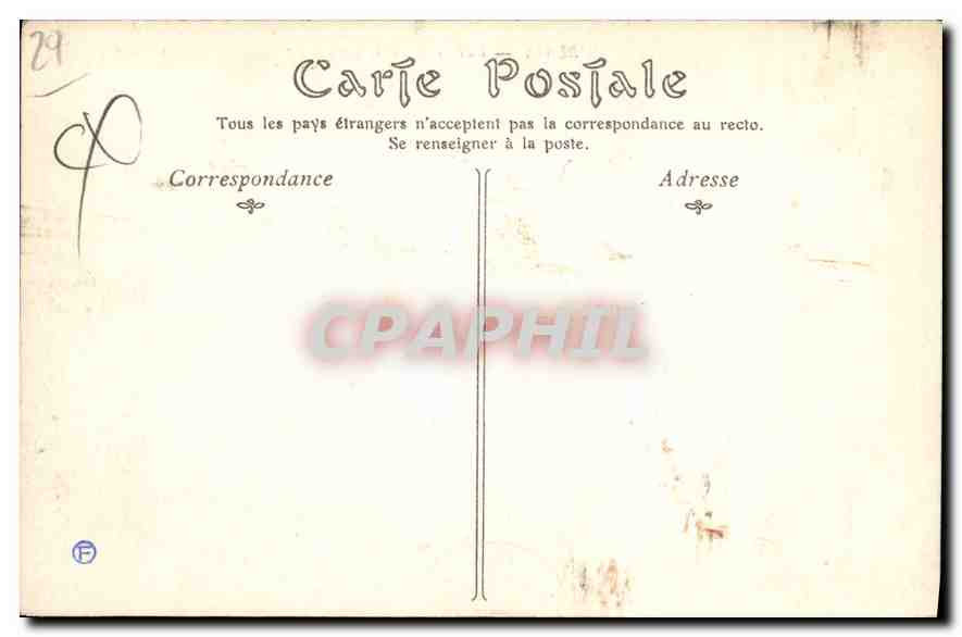 CPA Morlaix Vieilles Maisons le Pont d'Aiguillon et la Tour d'Argent  — Rückseite
