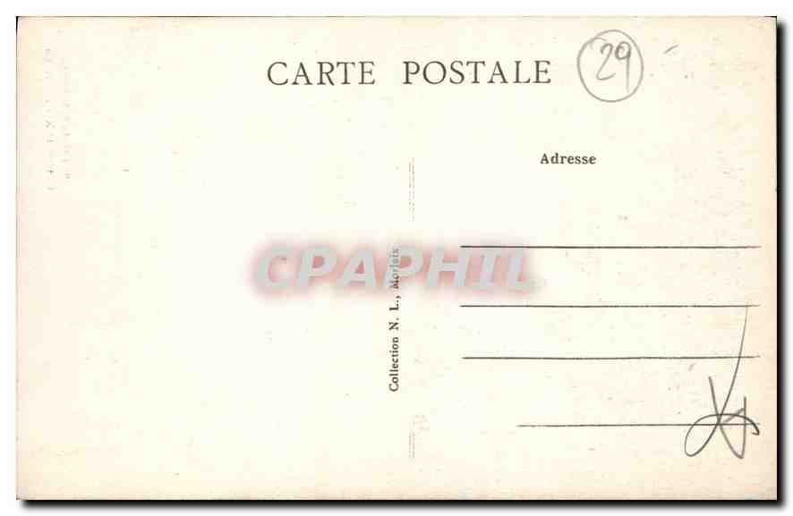 CPA Morlaix Finistere Maison de la Reine Anne  — Rückseite