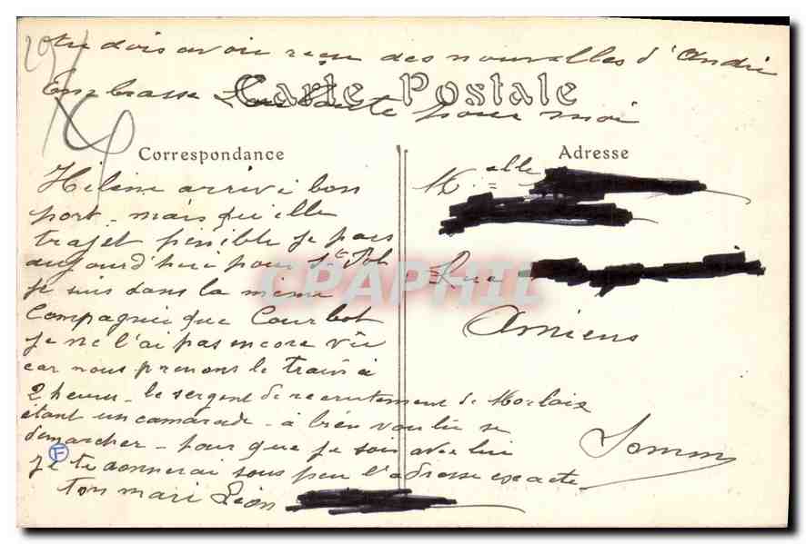 CPA Rade de Morlaix Le Chateau du Taureau  — Rückseite