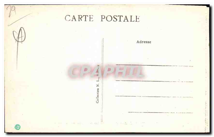 CPA Baie de Morlaix Finistere L'Ile Louet et le Chateau du Taureau  — Rückseite