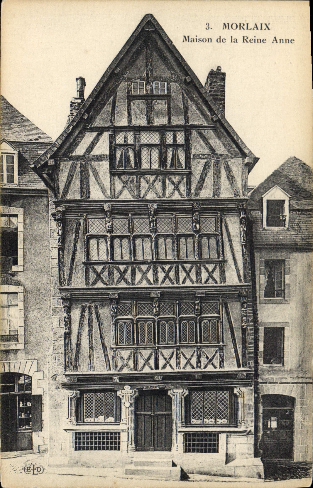 CPA Morlaix Maison de la Reine Anne 
