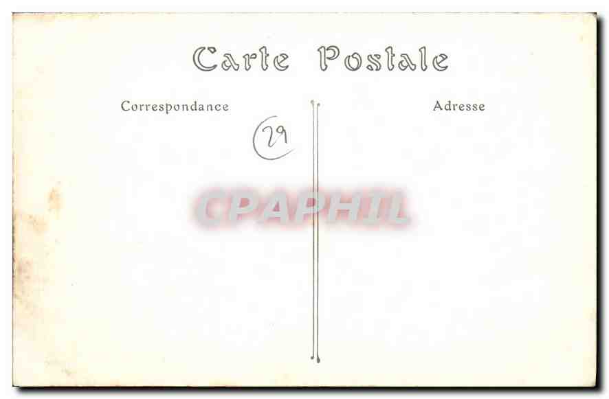 CPA Morlaix Fontaine des Carmelites  — Rückseite