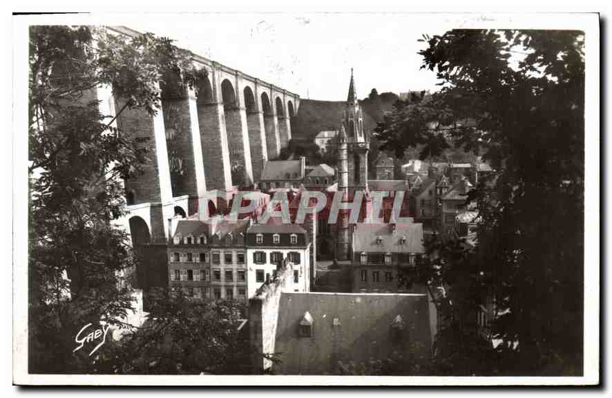 CPA Morlaix Le Viaduc et vue panoramique sur Ste Melaine 