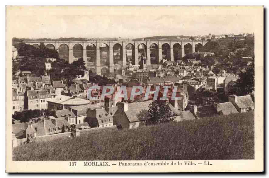 CPA Morlaix Panorama d'Ensemble de la Ville 